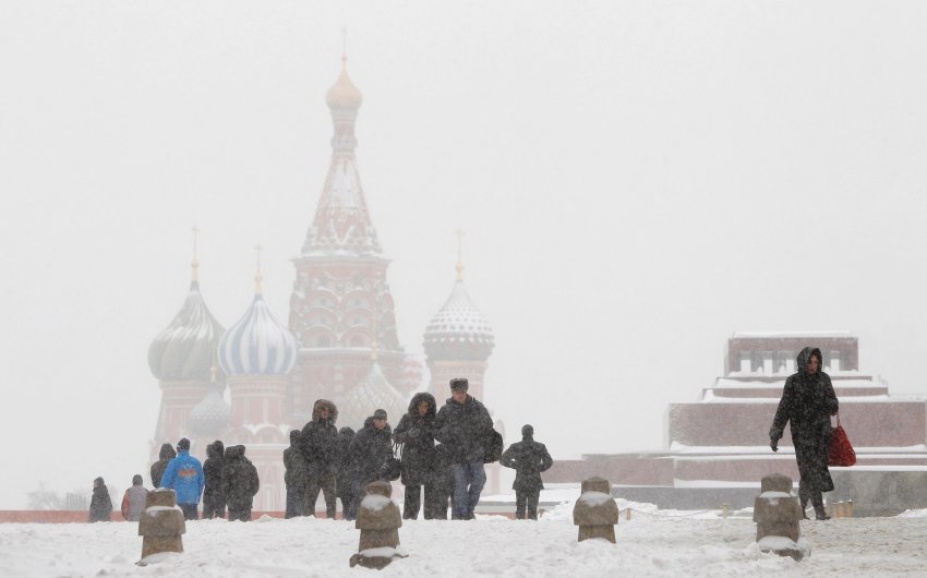 снег в Москве